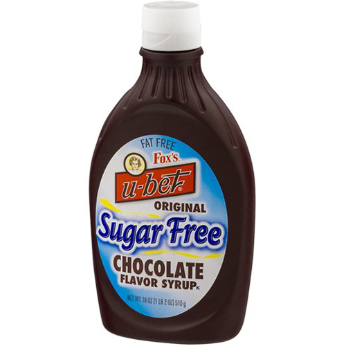 FOX'S - U-BET - Original Sugar Free Chocolate Flavor Syrup- 20oz