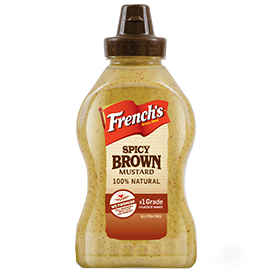 FRENCH'S - BROWN MUSTARD - SAUCE - (Spicy) - 12oz