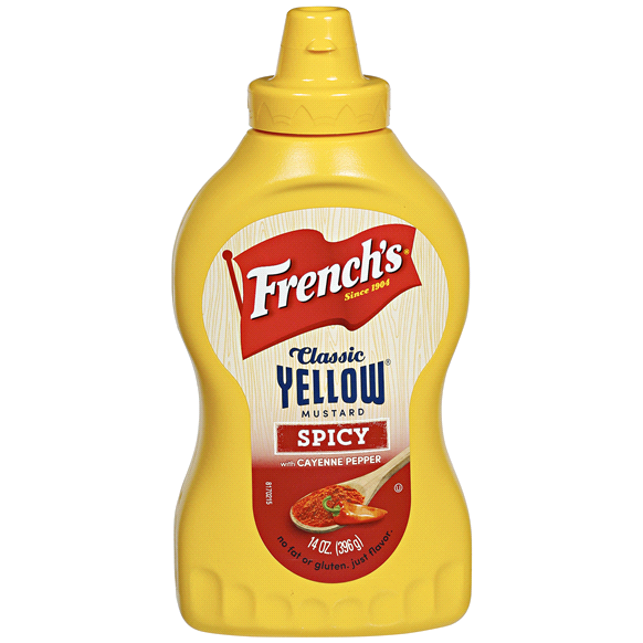 FRENCH'S - CLASSIC YELLOW MUSTARD - GLUTEN FREE - SAUCE - (Spicy) - 14oz
