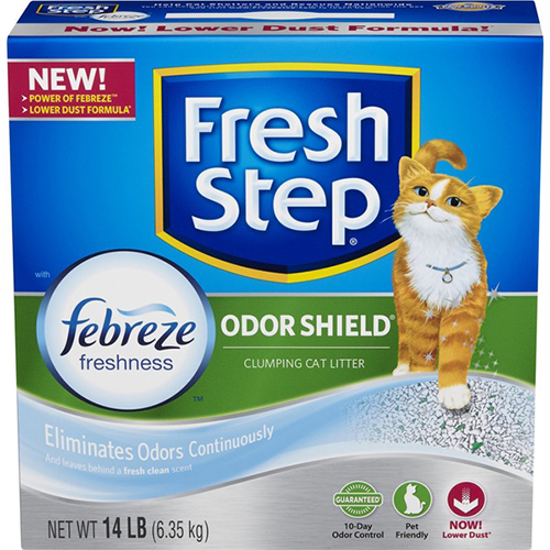 FRESH STEP - ODOR SHIELD - (Eliminated Odors Continuously) - 14LB