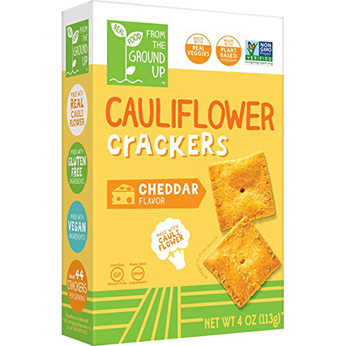 FROM THE GROUND UP - CAULIFLOWER CRACKERS - (Cheddar) - 4oz