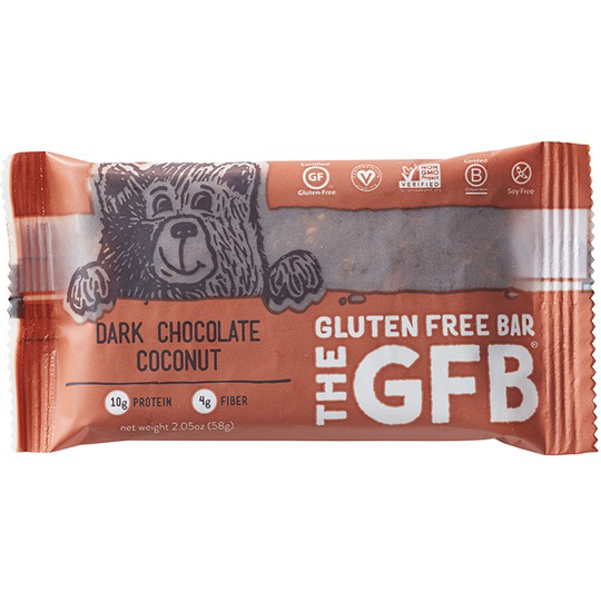 GFB - THE GLUTEN FREE BAR - NON GMO - GLUTEN FREE - VEGAN - (Dark Chocolate Coconut) - 2.05oz