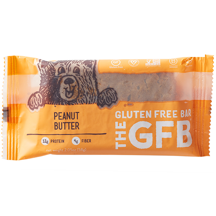 GFB - THE GLUTEN FREE BAR - NON GMO - GLUTEN FREE - VEGAN - (Peanut Butter) - 2.05oz