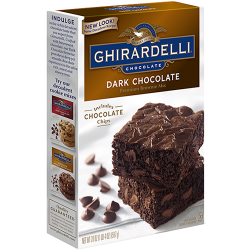 GHIRARDELLI - PREMIUM BROWNIE MIX - (Dark Chocolate) - 18oz
