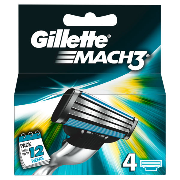 GILLETTE - MACH3 4CARTRIDGES