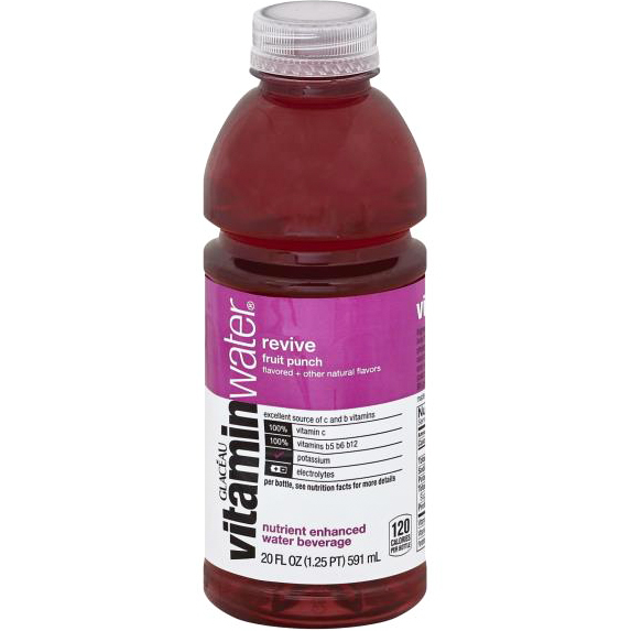 GLACEAU - VITAMIN WATER - (Revive | Fruit Punch) - 20oz