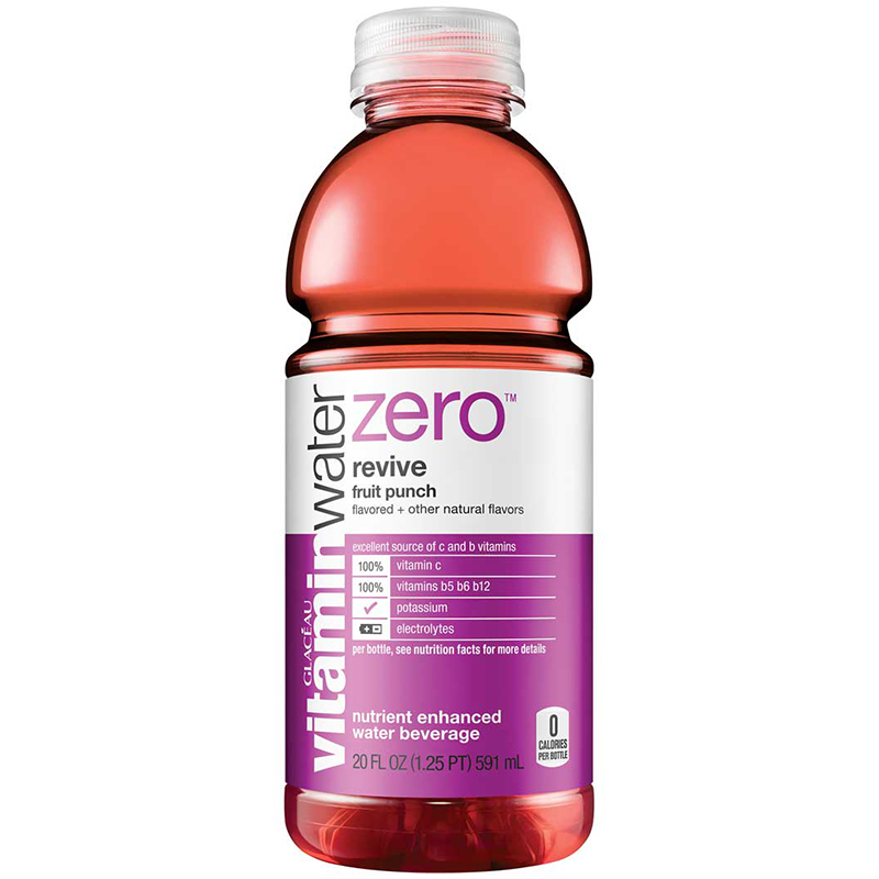 GLACEAU - VITAMIN WATER - (Revive | Fruit Punch) - 20oz