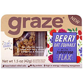 GRAZE - (Berry Oat Squares with Flax) - 1.5oz