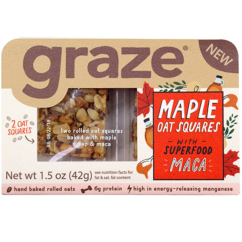 GRAZE - (Maple Oat Squares with Maca) - 1.5oz
