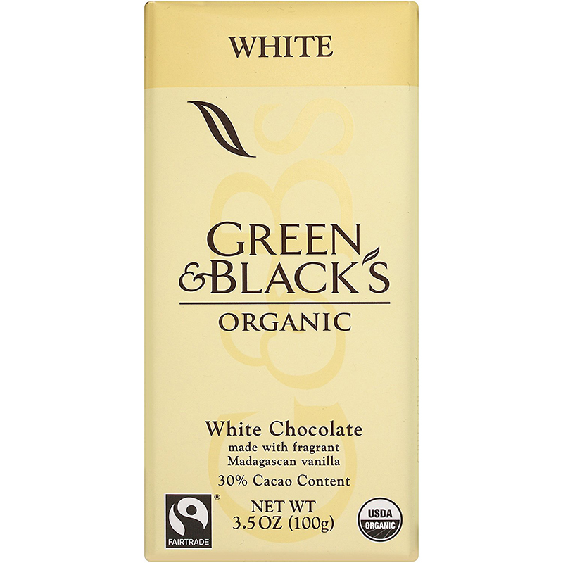 GREEN & BLACK'S - ORGANIC WHITE CHOCOLATE - 30% Cacao /w Madagascan Vanilla- 3.5oz