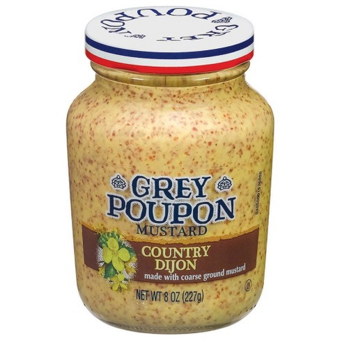 GREY POUPON - MUSTARD - SAUCE - (Hearty Spicy Brown) - 8oz