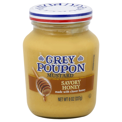 GREY POUPON - MUSTARD - SAUCE - (Savory Honey) - 8oz