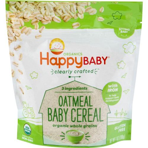 HAPPY BABY - BABY CEREAL - (Oatmeal) -7oz