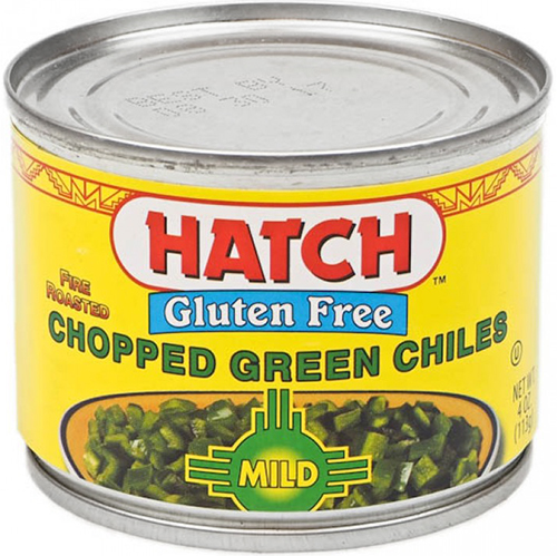 HATCH - DICED GREEN CHILES - GLUTEN FREE - (Mild) - 4oz
