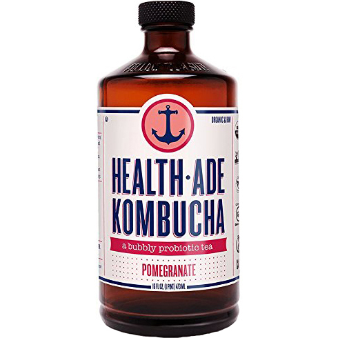 HEALTH ADE - KOMBUCHA TEA - (Fomegranate) - 16oz