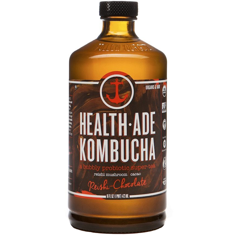 HEALTH ADE - KOMBUCHA TEA - (Reishi - Chocolate) - 16oz