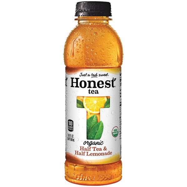 HONEST TEA - ORGANIC TEA - NON GMO - GLUTEN FREE - (Half & Half Lemonade) - 16.9oz
