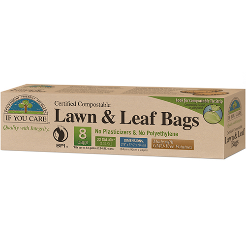 IF YOU CARE - LAWN & LEAF BAGS - 8 BAGS