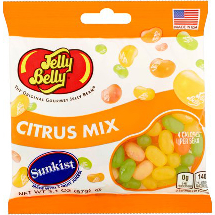 JELLY BELLY - THE ORIGINAL GOURMET JELLY BEAN - (Citrus Mix) - 3.1oz