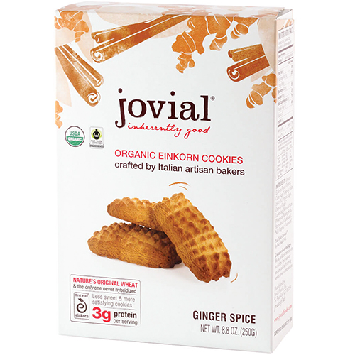 JOVIAL - ORGANIC EINKORN COOKIES - (Ginger Spice) - 8.8oz