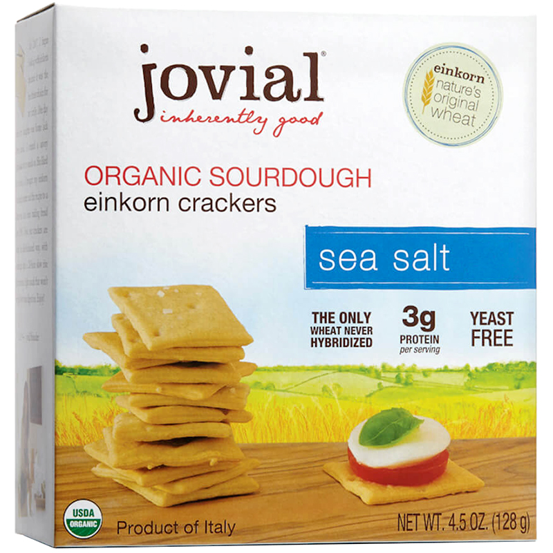 JOVIAL - ORGANIC SOURDOUGH EINKORN CRACKERS - (Sea Salt) - 4.5oz