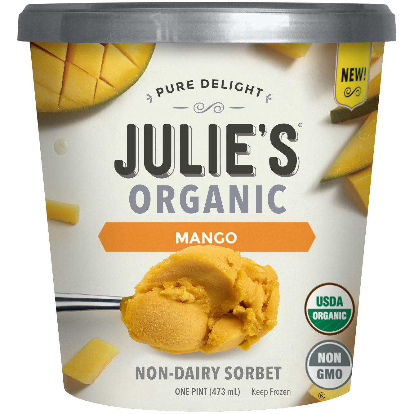 JULIE'S - NON GMO - NON DAIRY - (Mango) - 16oz