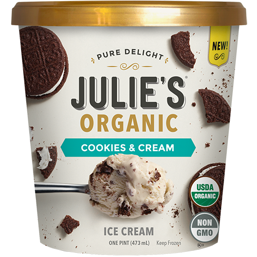 JULIE'S - NON GMO - NON DAIRY - (Cookies & Cream) - 16oz