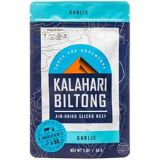 KALAHARA BILTONG - AIR DRIED SLICED BEEF - GLUTEN FREE - (Garlic) - 2oz