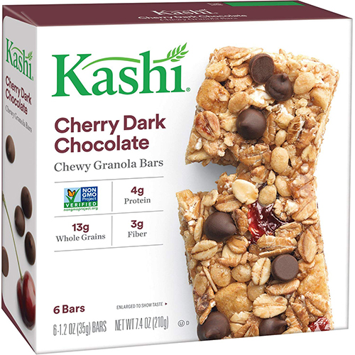 KASHI - CHEWY GRANOLA BARS - (Cherry Dark Chocolate) - 7.4oz