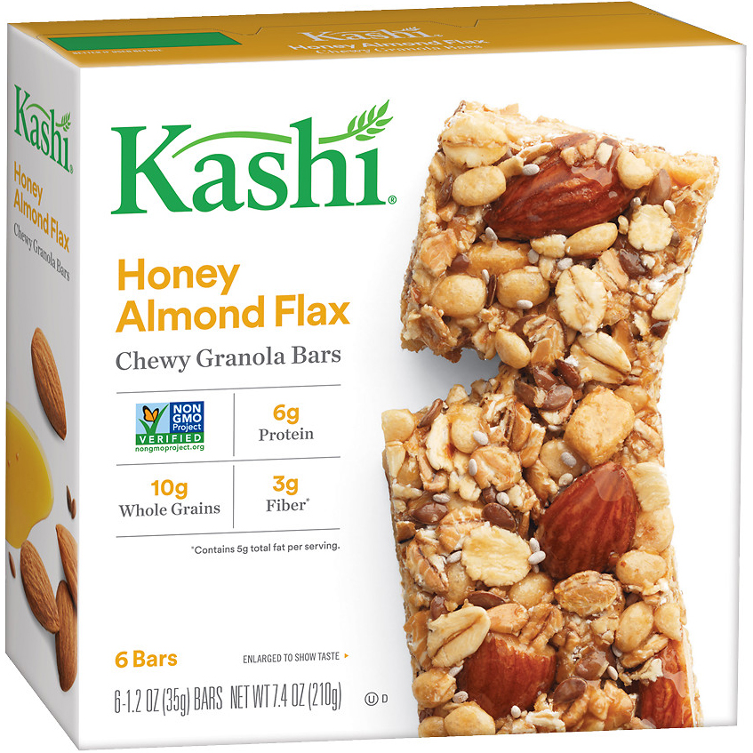KASHI - CHEWY GRANOLA BARS - (Honey Almond Flax) - 7.4oz