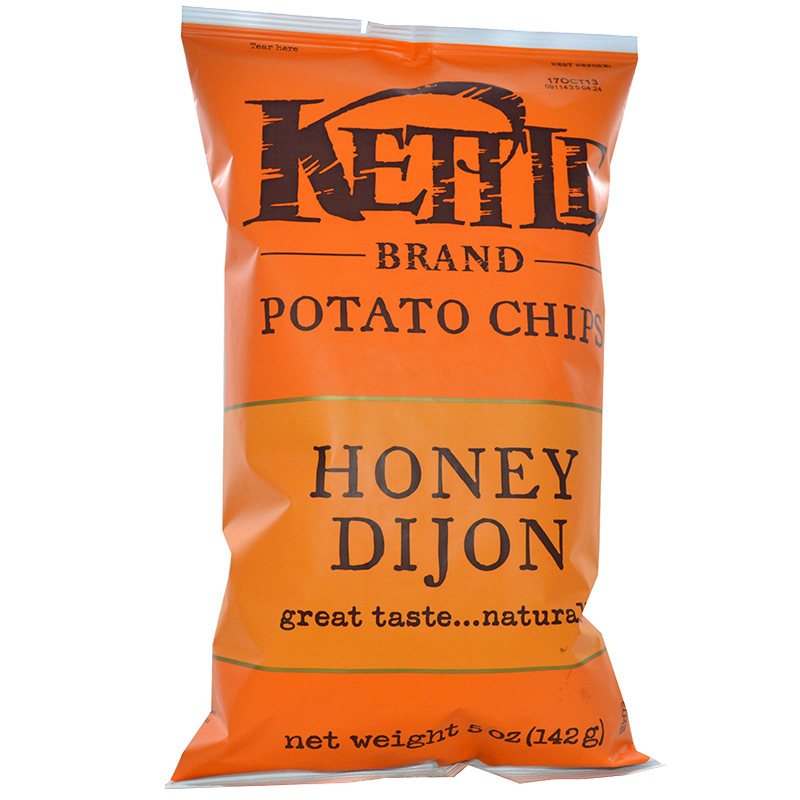 KETTLE - POTATO CHIPS - GLUTEN FREE - NON GMO - (Honey Dijon) - 5oz	