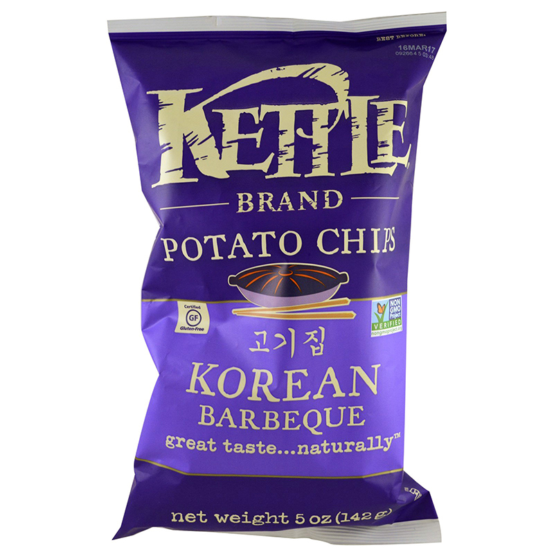 KETTLE - POTATO CHIPS - GLUTEN FREE - NON GMO - (Korean BBQ) - 5oz