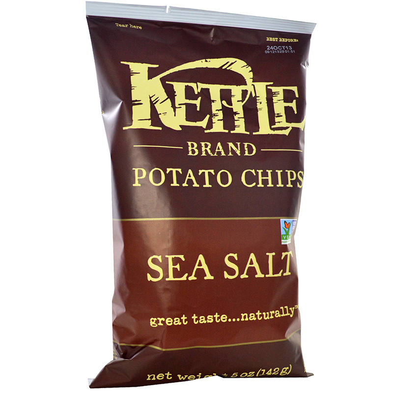 KETTLE - POTATO CHIPS - GLUTEN FREE - NON GMO - (Sea Salt) - 5oz