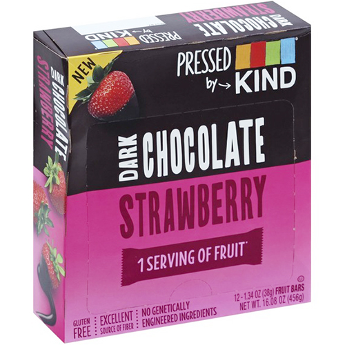KIND - 4 FRUIT & CHOCOLATE BARS - (Dark Chocolate Strawberry) - 4PCS(5.36oz)