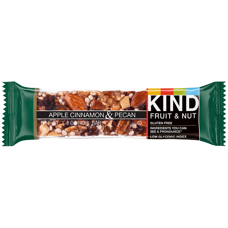 KIND - FRUIT & NUT - GLUTEN FREE - (Apple Cinnamon & Pecan) - 1.4oz
