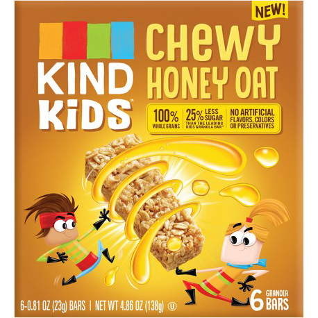KIND KIDS - CHEWY HONEY OAT - 4.86oz(4PCS)
