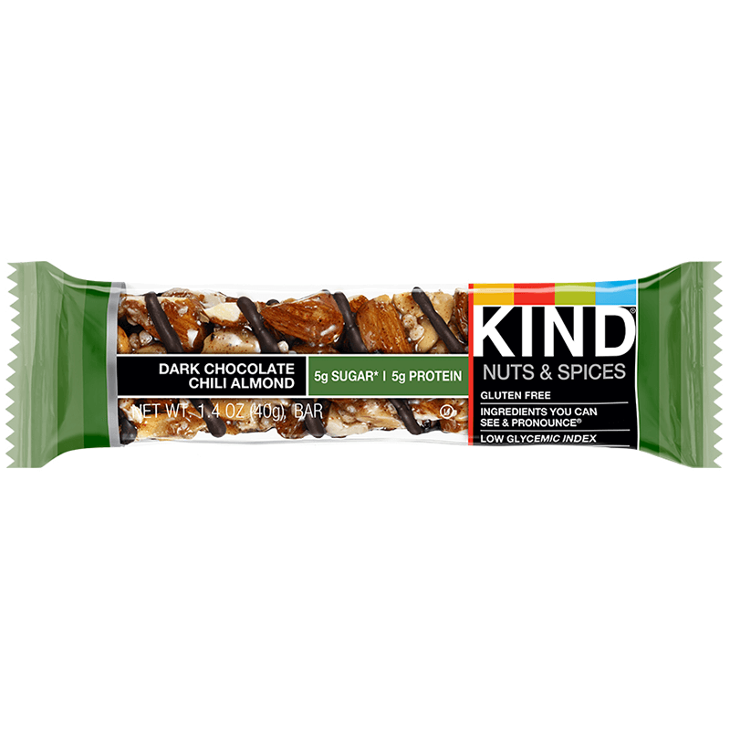KIND - NUT & SPICY - GLUTEN FREE - (Dark Chocolate Chili Almond) - 1.4oz	