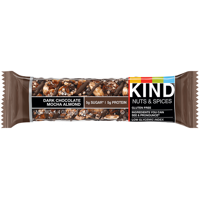 KIND - NUT & SPICY - GLUTEN FREE - (Dark Chocolate Mocha Almond) - 1.4oz