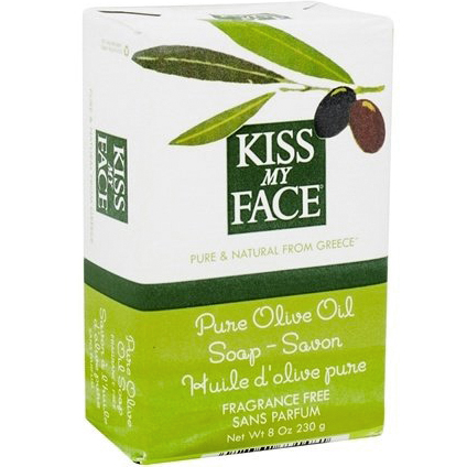 KISS MY FACE - PURE & NATURAL FROM GREECE SOAP - SAVON - (Olive & Green Tea) - 8oz