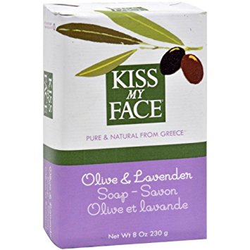 KISS MY FACE - PURE & NATURAL FROM GREECE SOAP - SAVON - (Olive & Lavender) - 8oz