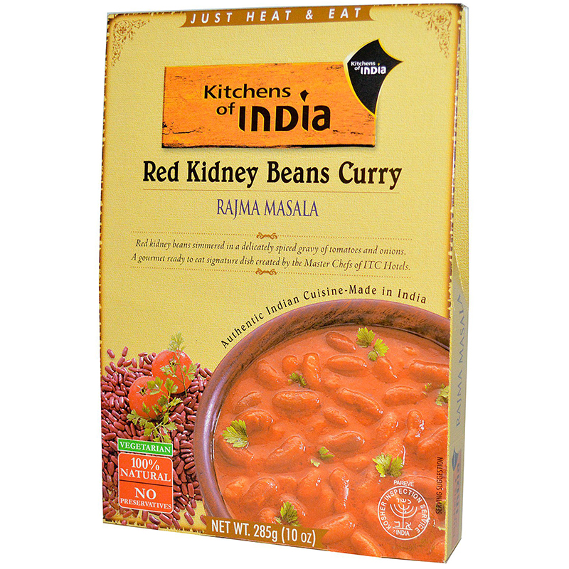 KITCHENS OF INDIA - RED KIDNEY BEANS CURRY - NATURAL - (Rajma Masala) - 10oz