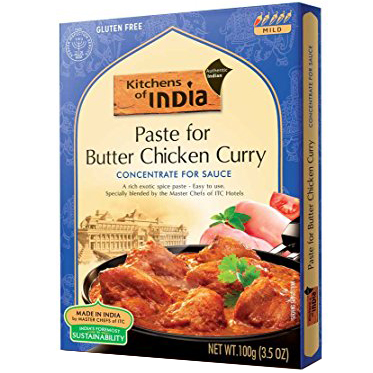 KITCHENS OF INDIA - GLUTEN FREE - PASTE FOR BUTTER CHICKEN CURRY - 3.5oz
