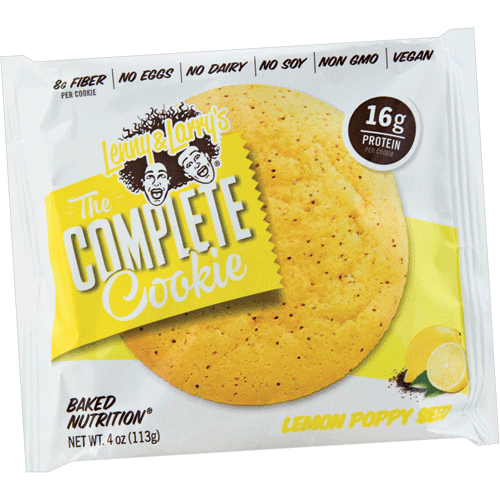 LENNY&LARRY'S - THE COMPLETE COOKIE - NON GMO - VEGAN - (Lemon Poppy Seed) - 4oz