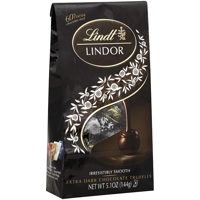 LINDT - LINDOR - 66% Extra Dark Chocolate - 5.1oz