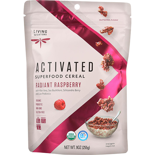 LIVING INTENTIONS - ACTIVATED SUPERFOOD CEREAL - (Radiant Raspberry) - 9oz