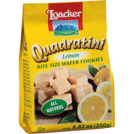 LOACKER - QUADRATINI - WAFER COOKIES - (Lemon) - 8.82oz