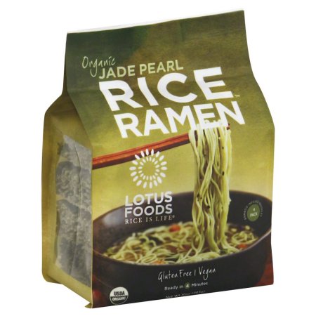 LOTUS FOODS - RICE RAMEN - GLUTEN FREE - VEGAN - ORGANIC (Jade Pearl) - 10oz (4PCK)