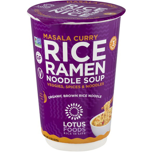 LOTUS FOODS - RICE RAMEN NOODLE SOUP - (Masala Curry) - 2oz