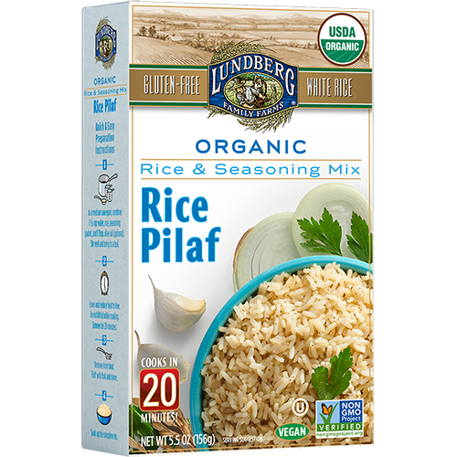 LUNDBERG - ORGANIC RICE & SEASONING MIX - NON GMO - GLUTEN FREE - VEGAN - (Rice Pilaf) - 5.5