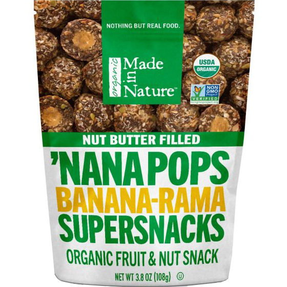 MADE IN NATURE - VEGGIE POPS SUPERSNACKS - (Banana-Rama) - 3oz